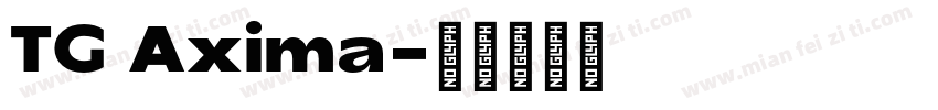 TG Axima字体转换